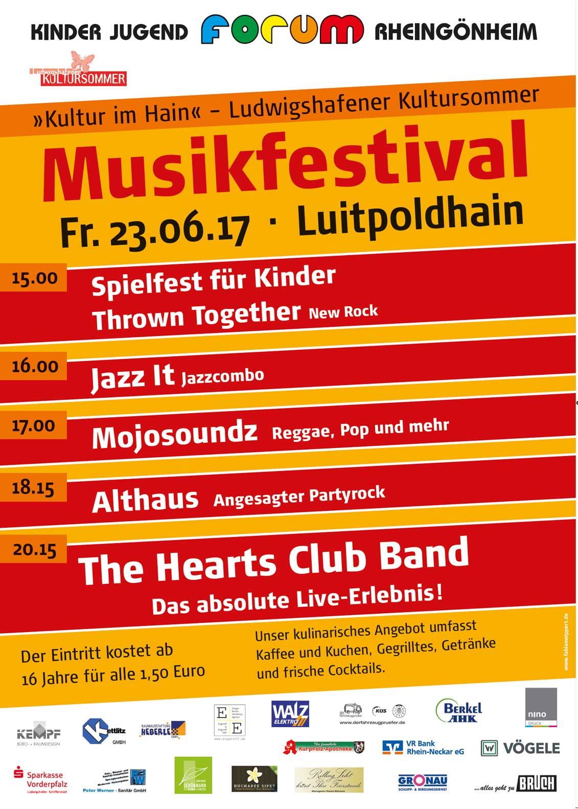 Kultur im Hain 2017 - Veranstaltungsplakat